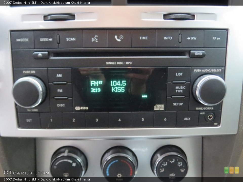 Dark Khaki/Medium Khaki Interior Audio System for the 2007 Dodge Nitro SLT #75980377