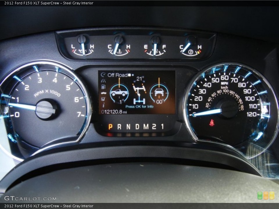 Steel Gray Interior Gauges for the 2012 Ford F150 XLT SuperCrew #75980404