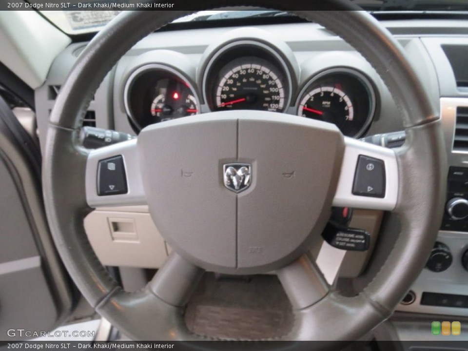 Dark Khaki/Medium Khaki Interior Steering Wheel for the 2007 Dodge Nitro SLT #75980422