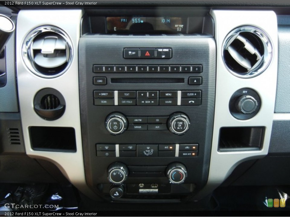Steel Gray Interior Controls for the 2012 Ford F150 XLT SuperCrew #75980425