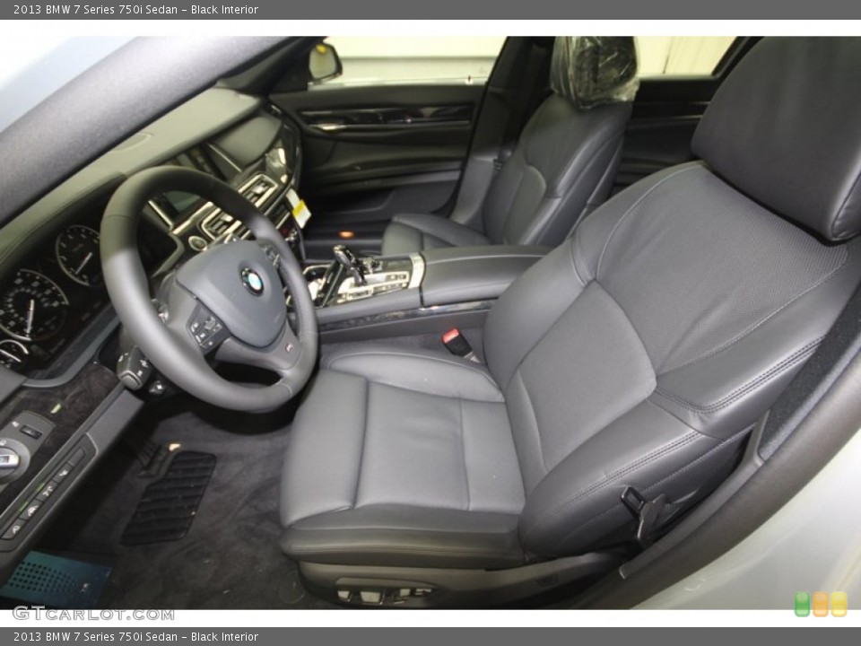 Black Interior Front Seat for the 2013 BMW 7 Series 750i Sedan #75982214