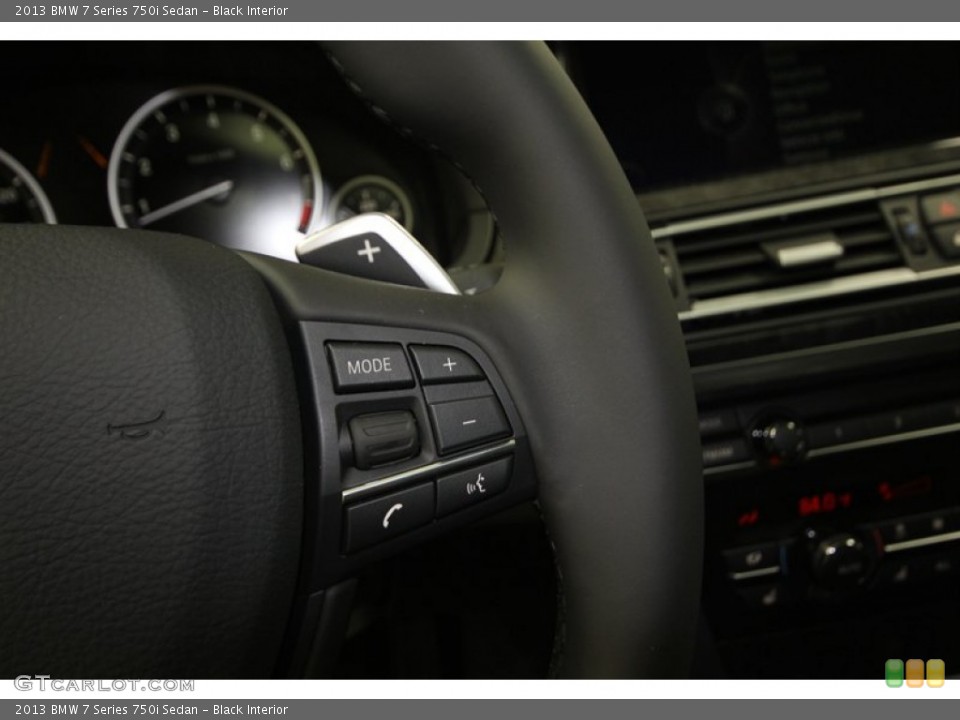 Black Interior Controls for the 2013 BMW 7 Series 750i Sedan #75982413
