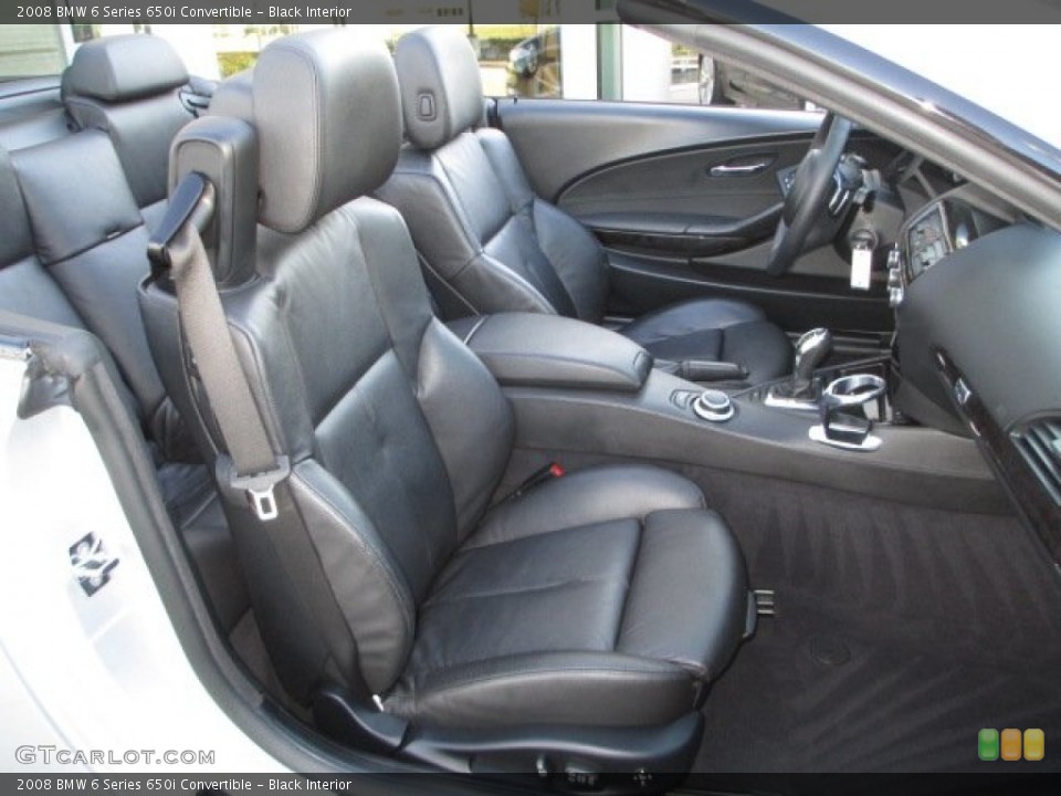 Black Interior Photo for the 2008 BMW 6 Series 650i Convertible #75982771