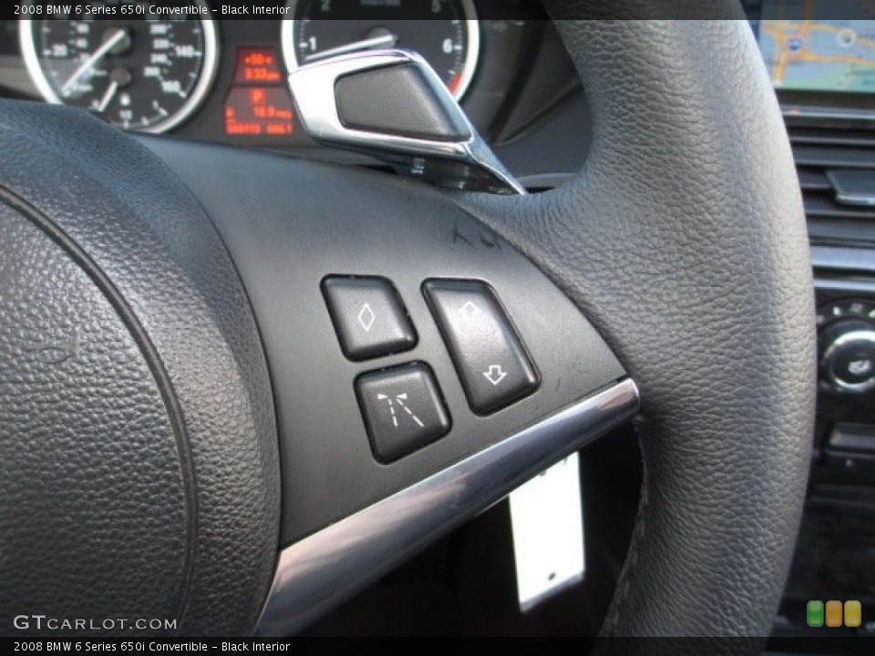Black Interior Controls for the 2008 BMW 6 Series 650i Convertible #75982933