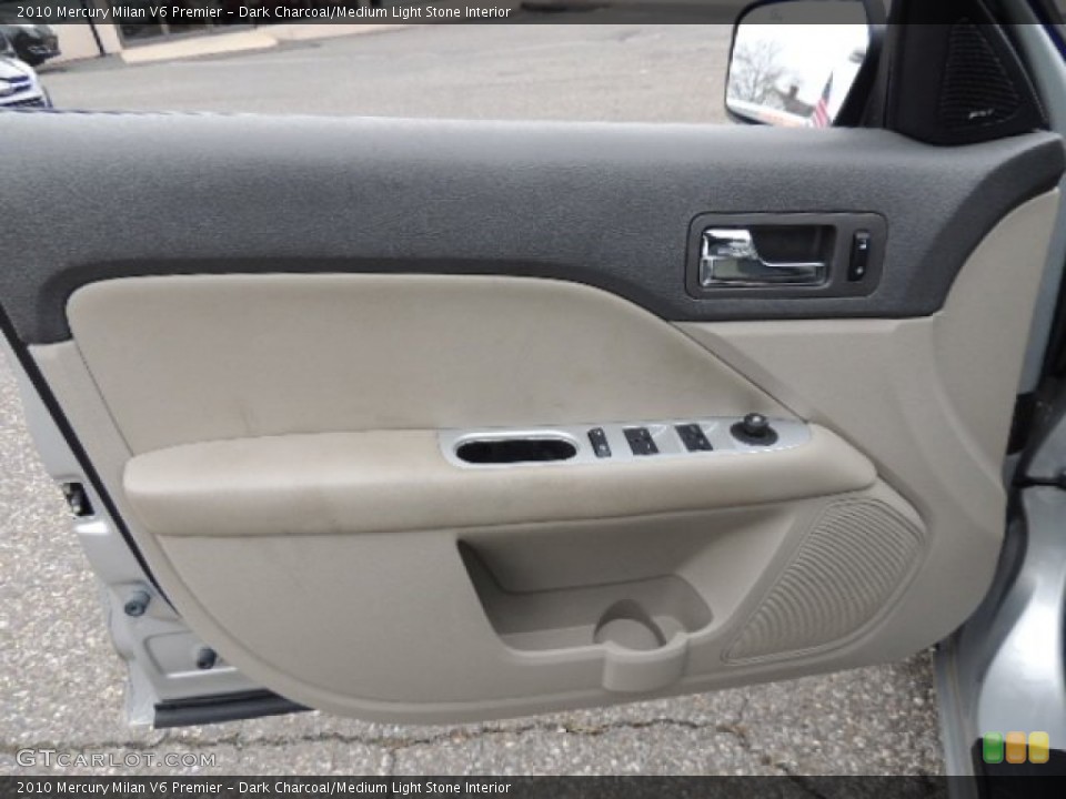 Dark Charcoal/Medium Light Stone Interior Door Panel for the 2010 Mercury Milan V6 Premier #75983056