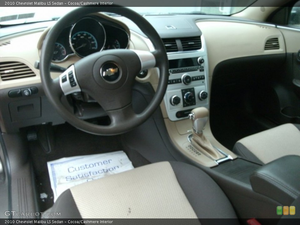 Cocoa/Cashmere Interior Prime Interior for the 2010 Chevrolet Malibu LS Sedan #75983403