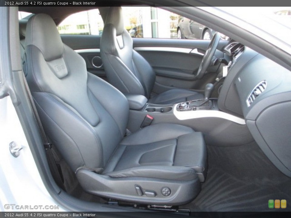Black Interior Front Seat for the 2012 Audi S5 4.2 FSI quattro Coupe #75983530