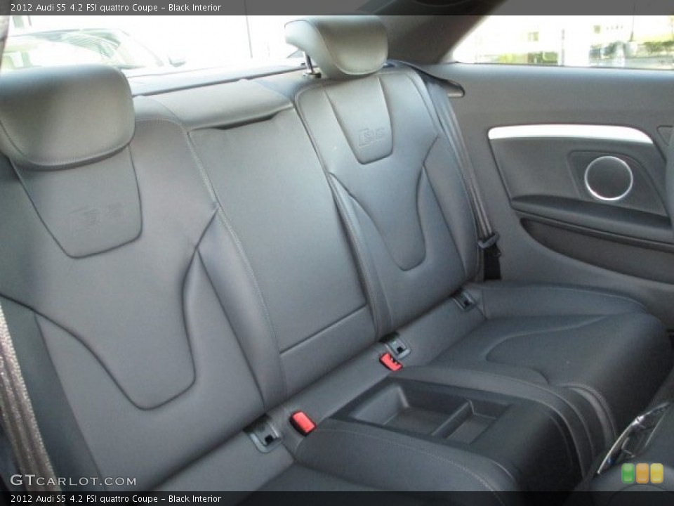 Black Interior Rear Seat for the 2012 Audi S5 4.2 FSI quattro Coupe #75983545