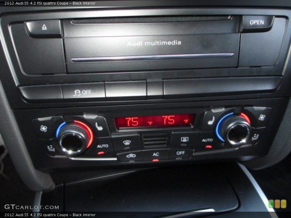 Black Interior Controls for the 2012 Audi S5 4.2 FSI quattro Coupe #75983698