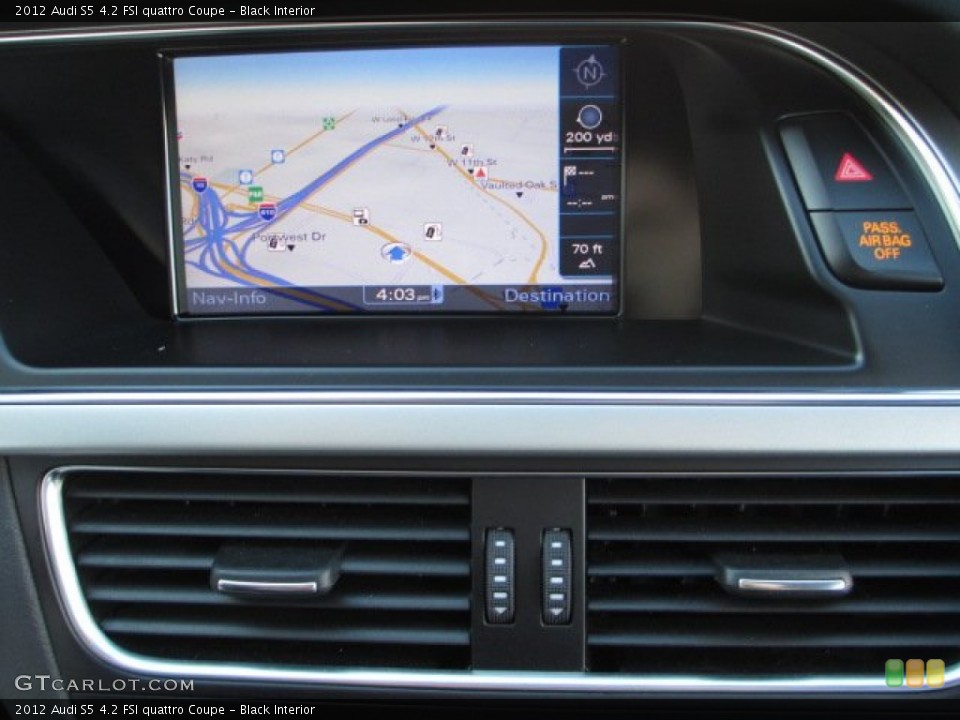 Black Interior Navigation for the 2012 Audi S5 4.2 FSI quattro Coupe #75983719