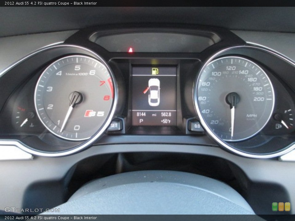 Black Interior Gauges for the 2012 Audi S5 4.2 FSI quattro Coupe #75983734