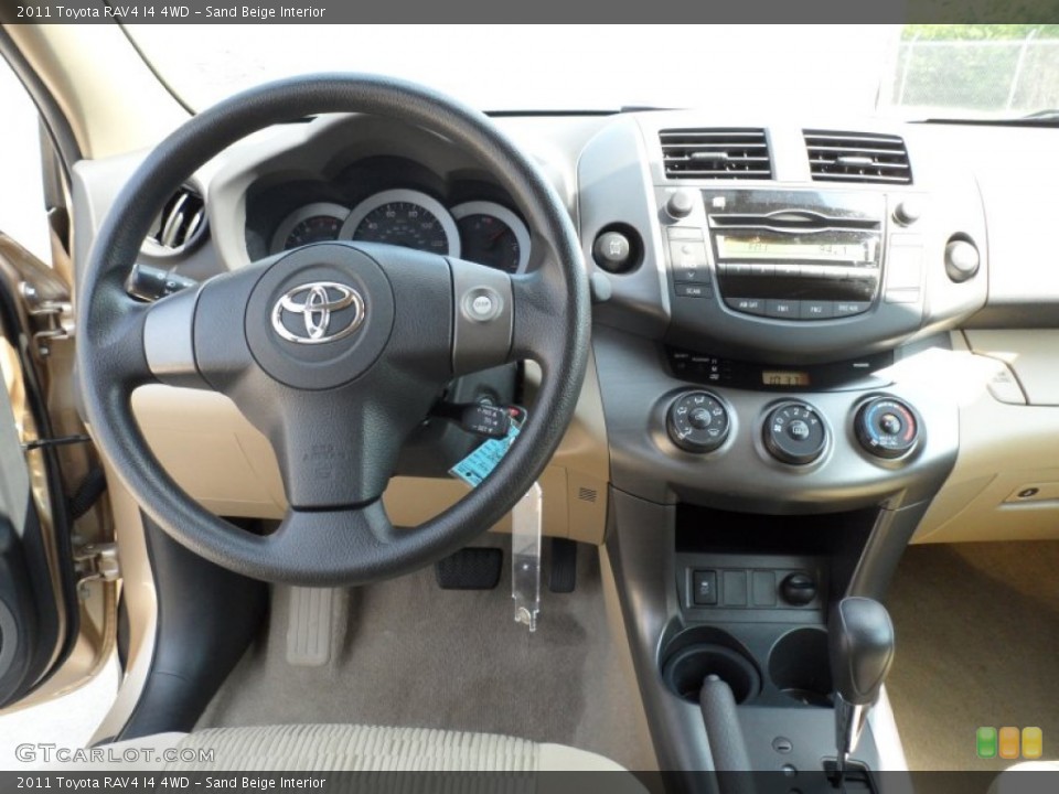Sand Beige Interior Dashboard for the 2011 Toyota RAV4 I4 4WD #75984013