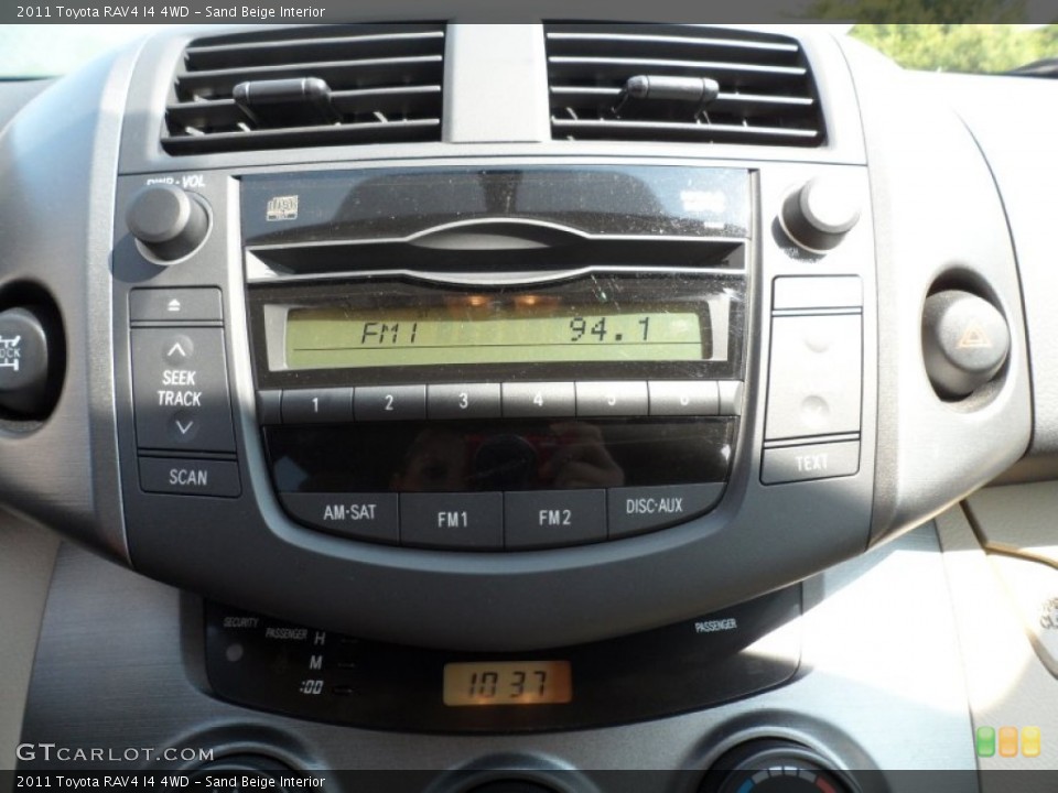 Sand Beige Interior Controls for the 2011 Toyota RAV4 I4 4WD #75984046