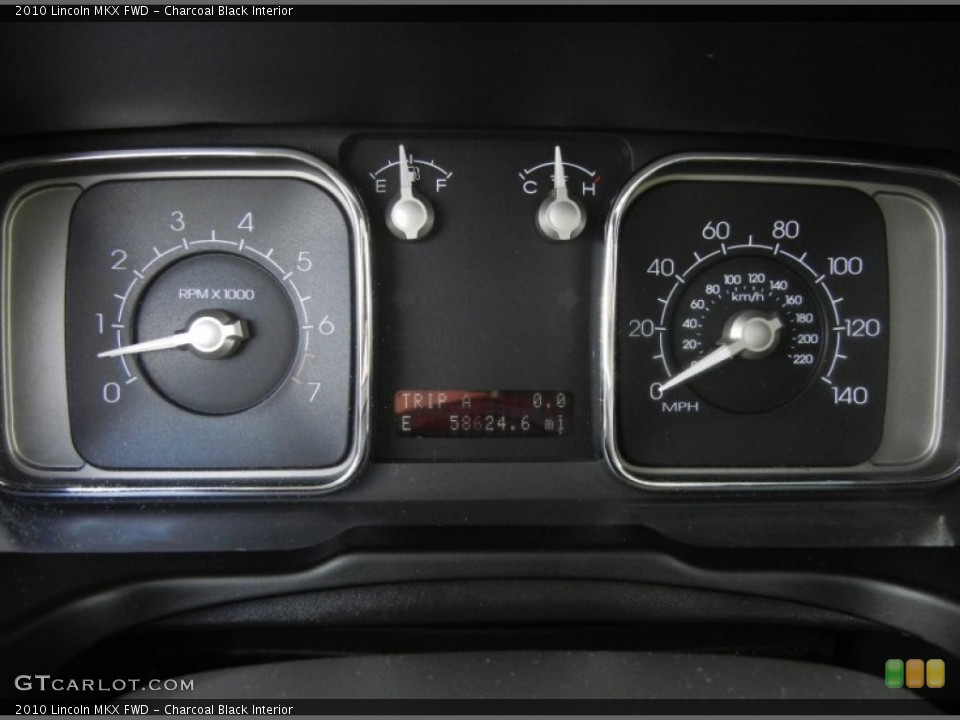 Charcoal Black Interior Gauges for the 2010 Lincoln MKX FWD #75984171