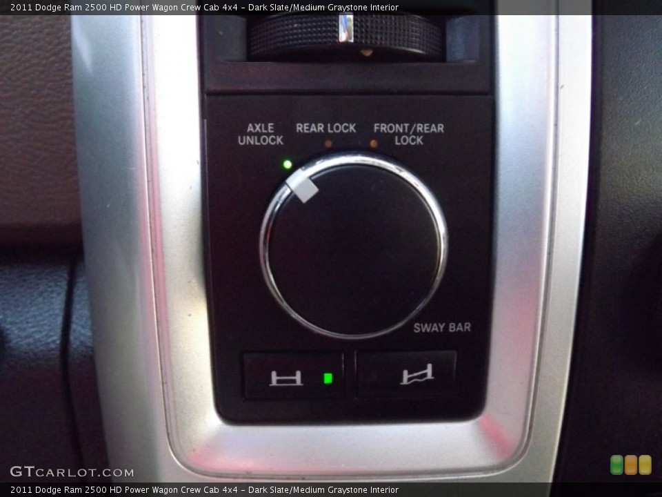 Dark Slate/Medium Graystone Interior Controls for the 2011 Dodge Ram 2500 HD Power Wagon Crew Cab 4x4 #75984630