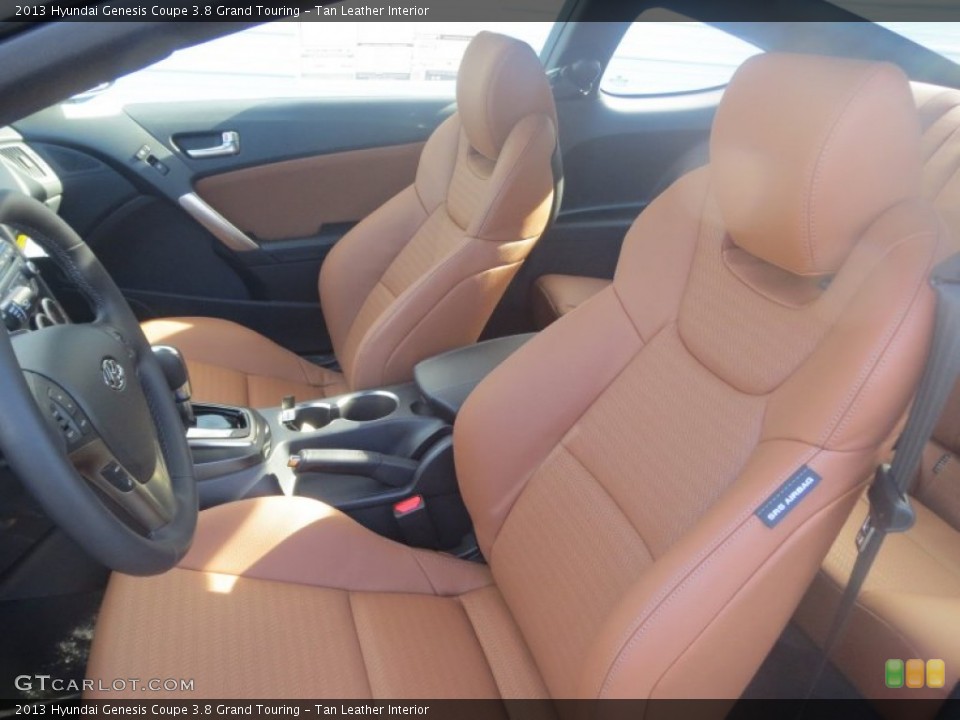 Tan Leather Interior Front Seat for the 2013 Hyundai Genesis Coupe 3.8 Grand Touring #75986632