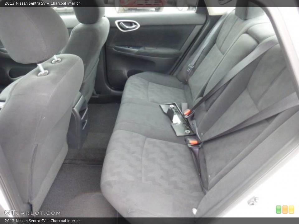 Charcoal Interior Rear Seat for the 2013 Nissan Sentra SV #75987484