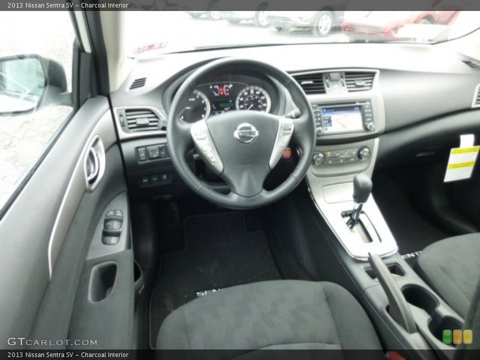 Charcoal Interior Dashboard for the 2013 Nissan Sentra SV #75987498