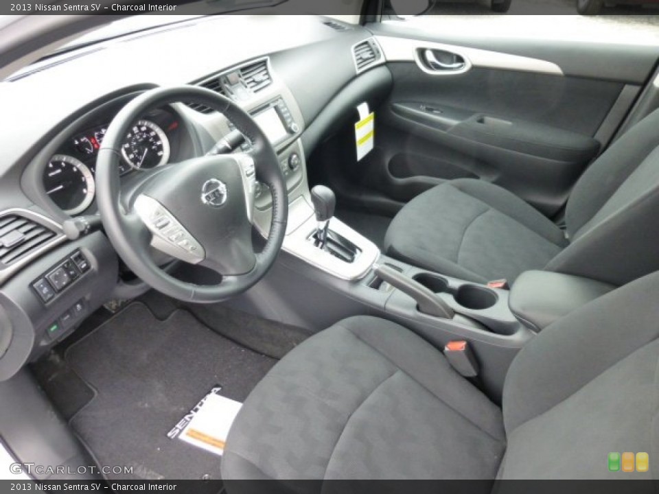 Charcoal Interior Prime Interior for the 2013 Nissan Sentra SV #75987526