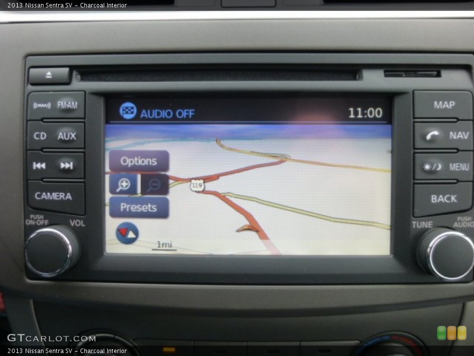 Charcoal Interior Navigation for the 2013 Nissan Sentra SV #75987571