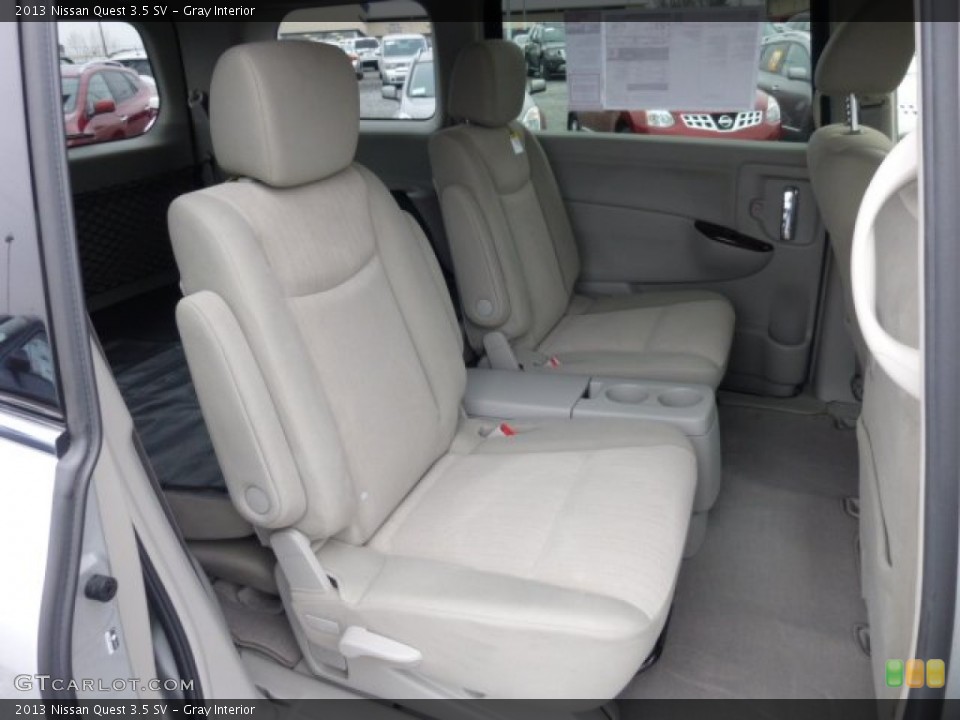 Gray Interior Rear Seat for the 2013 Nissan Quest 3.5 SV #75990325