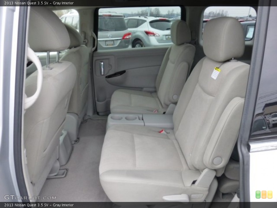 Gray Interior Rear Seat for the 2013 Nissan Quest 3.5 SV #75990361