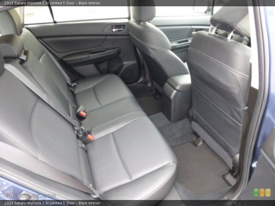 Black Interior Rear Seat for the 2013 Subaru Impreza 2.0i Limited 5 Door #75990659