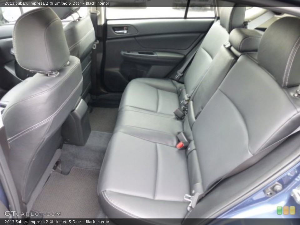 Black Interior Rear Seat for the 2013 Subaru Impreza 2.0i Limited 5 Door #75990688