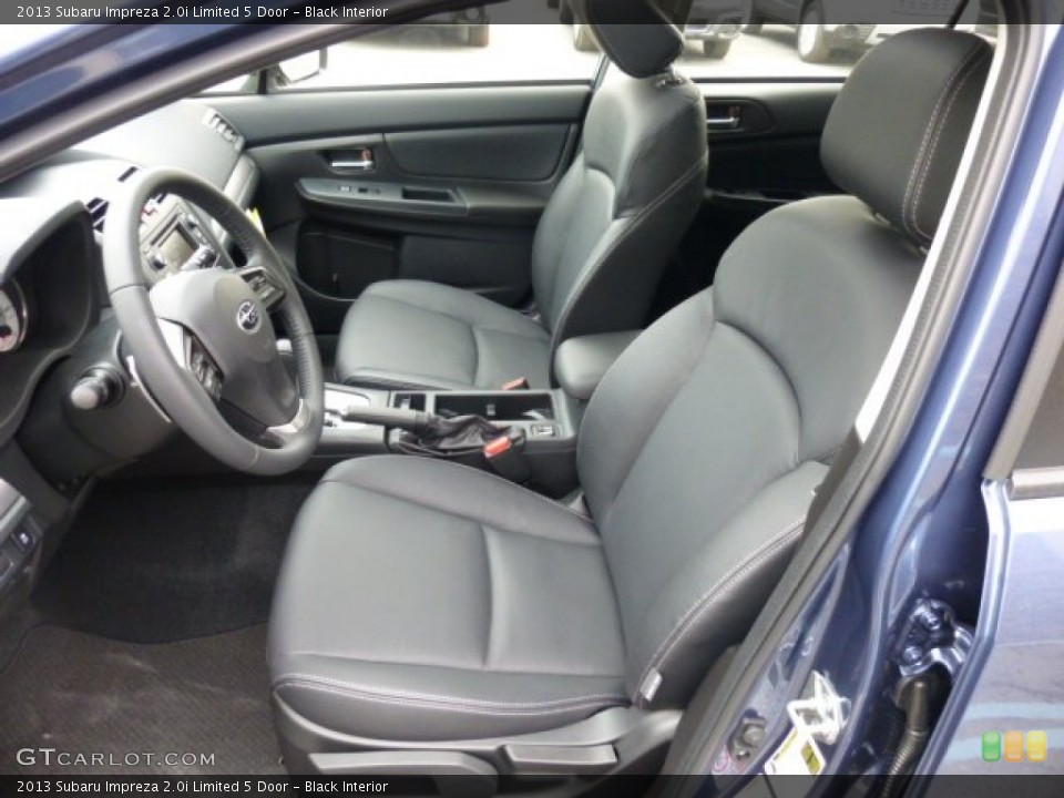 Black Interior Front Seat for the 2013 Subaru Impreza 2.0i Limited 5 Door #75990721