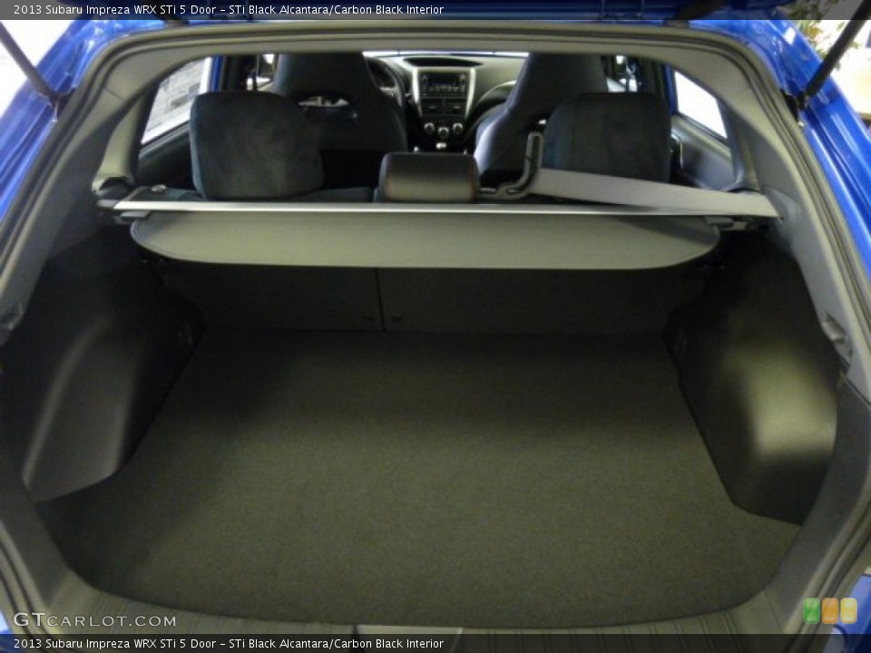 STi Black Alcantara/Carbon Black Interior Trunk for the 2013 Subaru Impreza WRX STi 5 Door #75990978