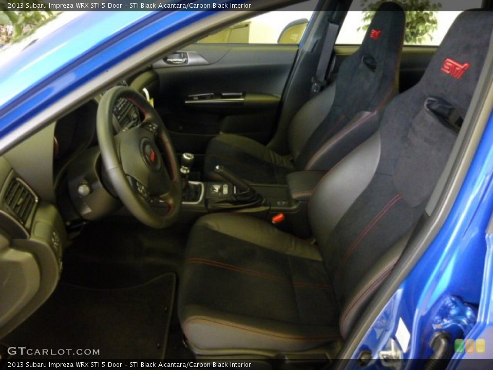 STi Black Alcantara/Carbon Black Interior Photo for the 2013 Subaru Impreza WRX STi 5 Door #75991024