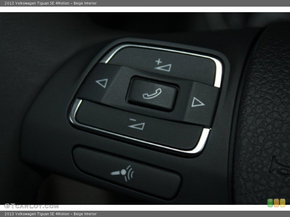 Beige Interior Controls for the 2013 Volkswagen Tiguan SE 4Motion #75991604