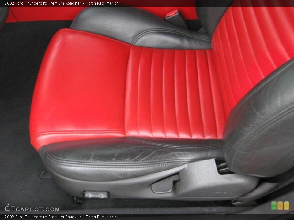 Torch Red Interior Front Seat for the 2002 Ford Thunderbird Premium Roadster #75991885