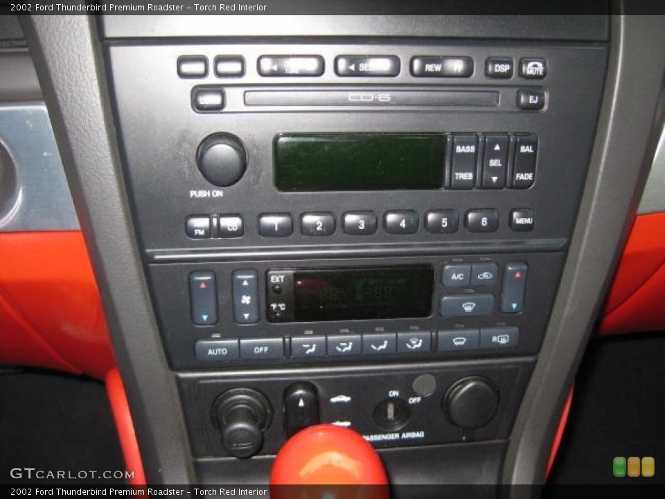 Torch Red Interior Controls for the 2002 Ford Thunderbird Premium Roadster #75991987