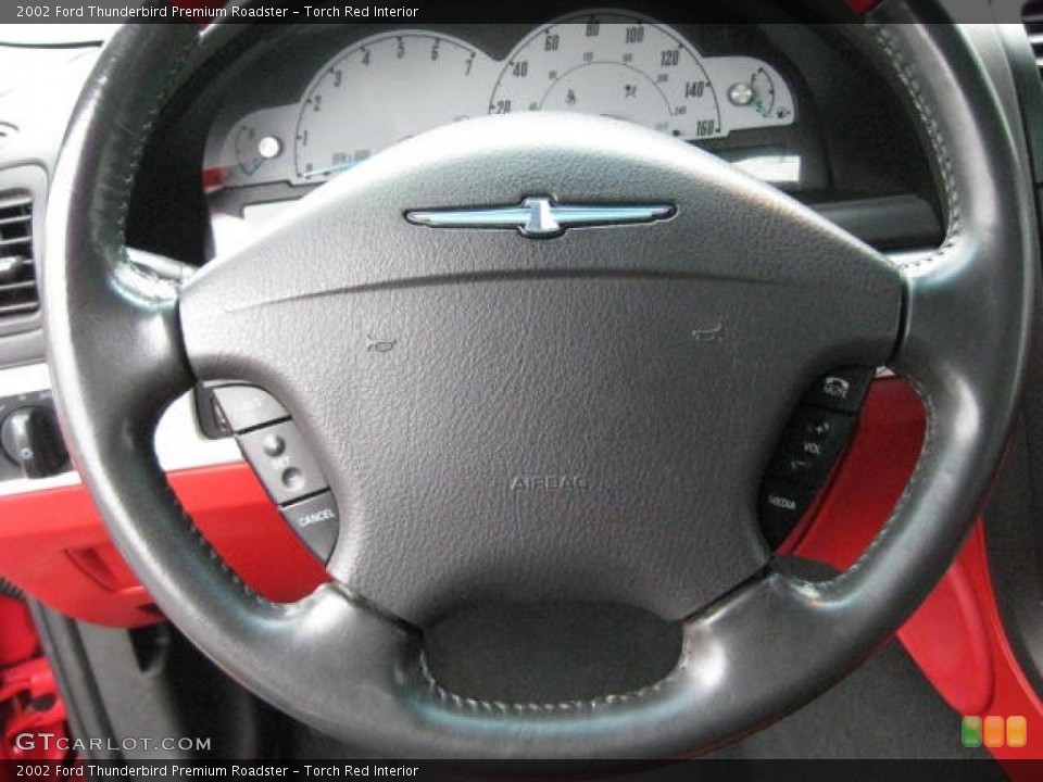 Torch Red Interior Steering Wheel for the 2002 Ford Thunderbird Premium Roadster #75992023