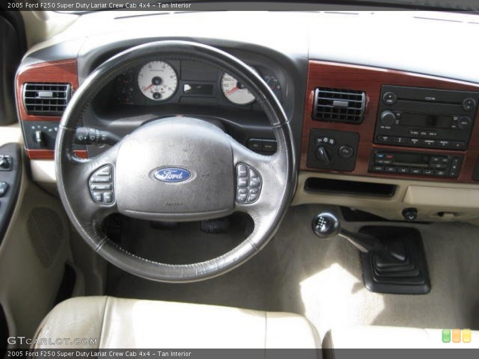 Tan Interior Controls for the 2005 Ford F250 Super Duty Lariat Crew Cab 4x4 #75992545