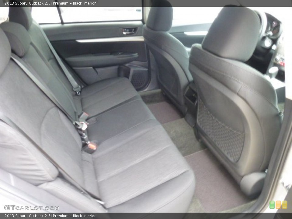 Black Interior Rear Seat for the 2013 Subaru Outback 2.5i Premium #75993514