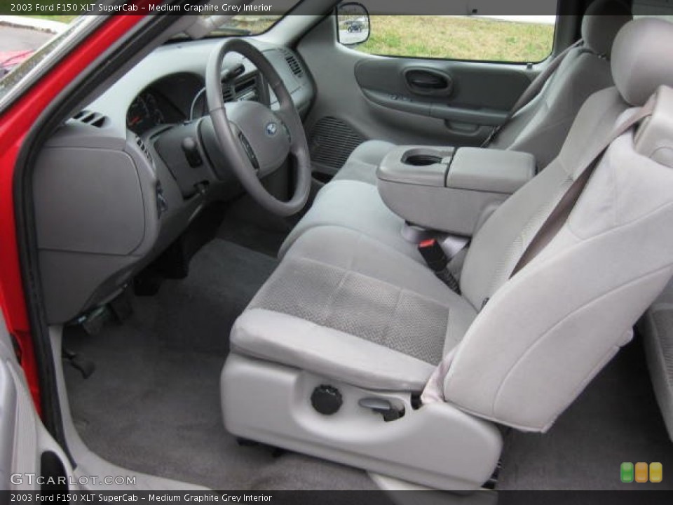 Medium Graphite Grey Interior Photo for the 2003 Ford F150 XLT SuperCab #75994129