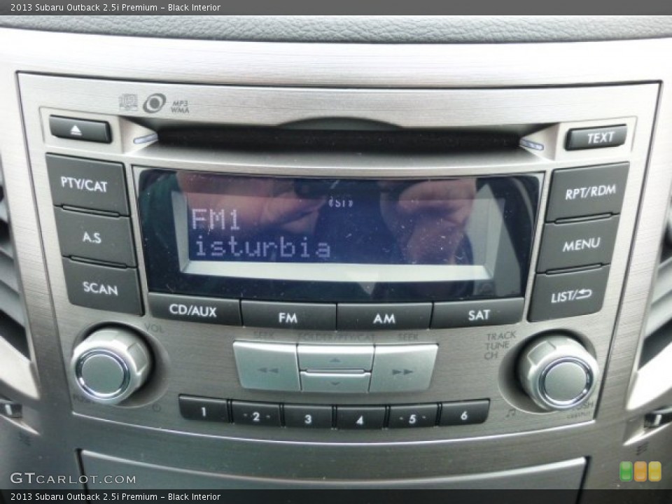 Black Interior Audio System for the 2013 Subaru Outback 2.5i Premium #75994309