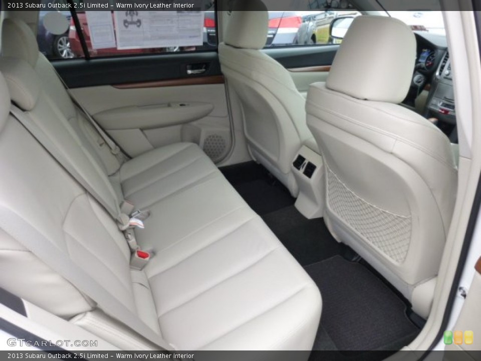 Warm Ivory Leather Interior Rear Seat for the 2013 Subaru Outback 2.5i Limited #75994517