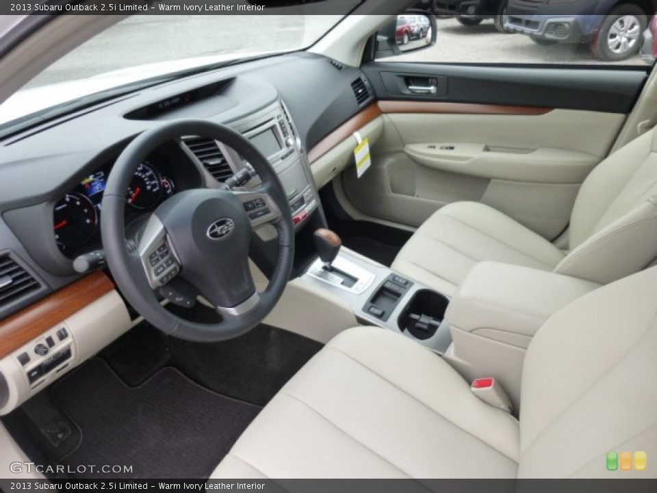 Warm Ivory Leather Interior Prime Interior for the 2013 Subaru Outback 2.5i Limited #75994585