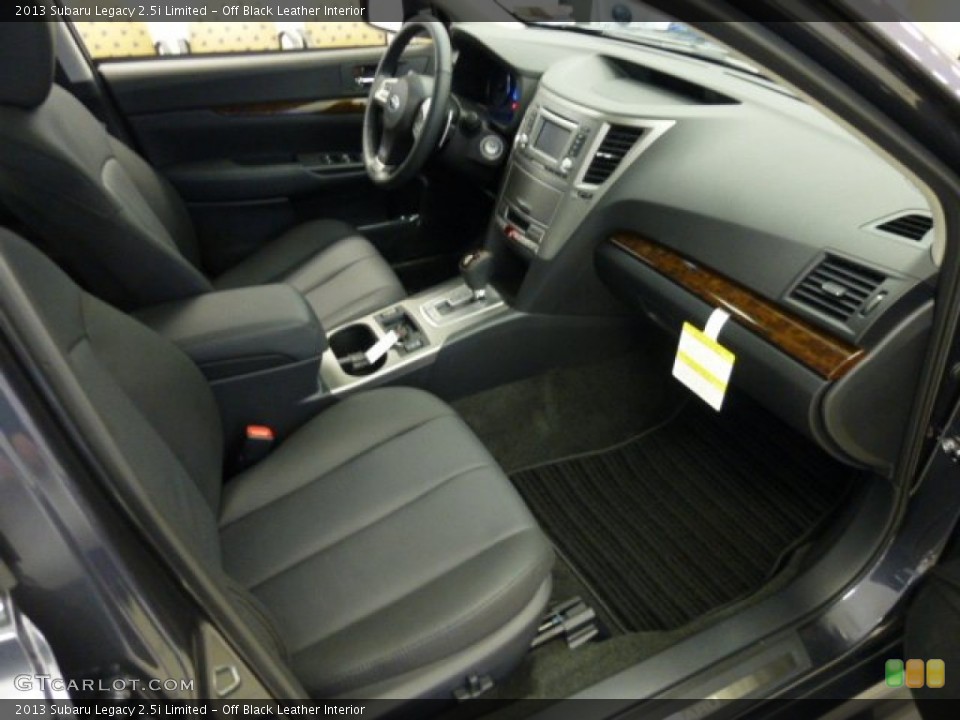 Off Black Leather Interior Photo for the 2013 Subaru Legacy 2.5i Limited #75995104