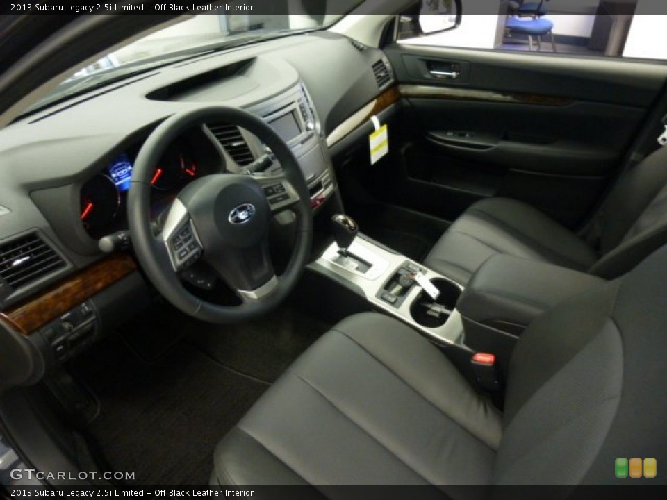 Off Black Leather Interior Prime Interior for the 2013 Subaru Legacy 2.5i Limited #75995215