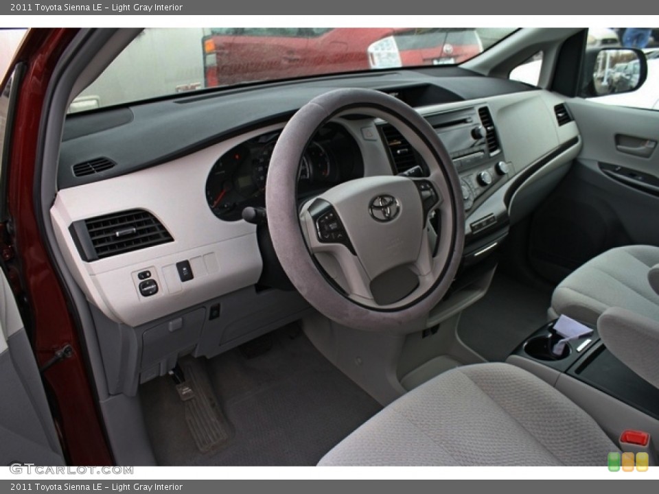 Light Gray Interior Prime Interior for the 2011 Toyota Sienna LE #75995794