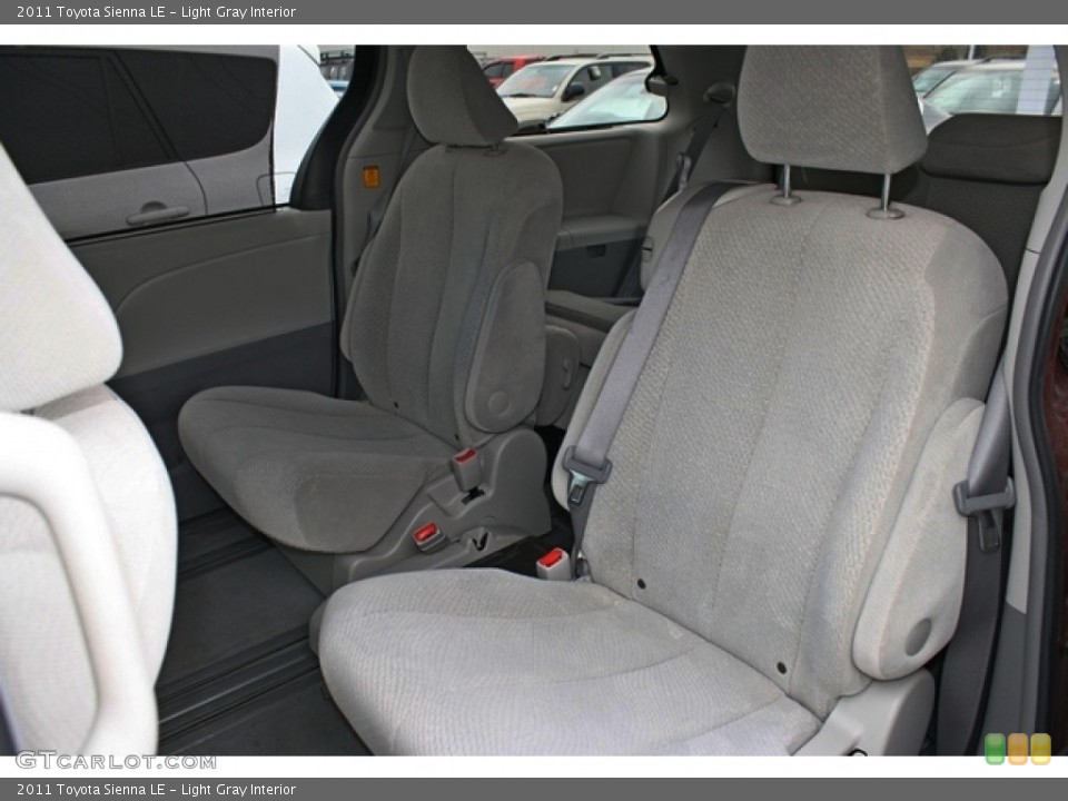 Light Gray Interior Rear Seat for the 2011 Toyota Sienna LE #75995814