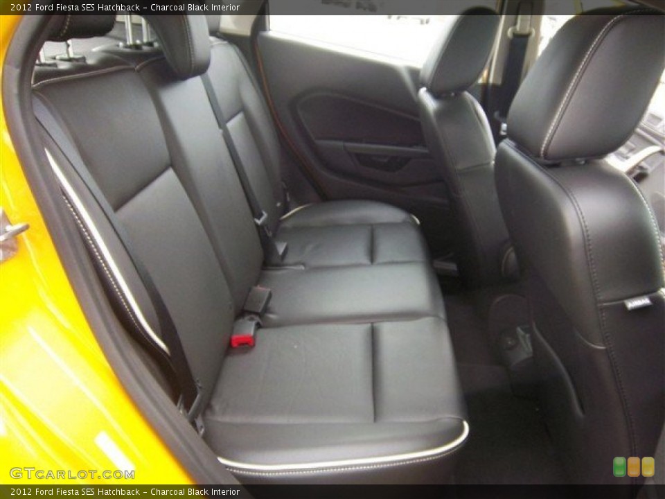 Charcoal Black Interior Rear Seat for the 2012 Ford Fiesta SES Hatchback #75996113