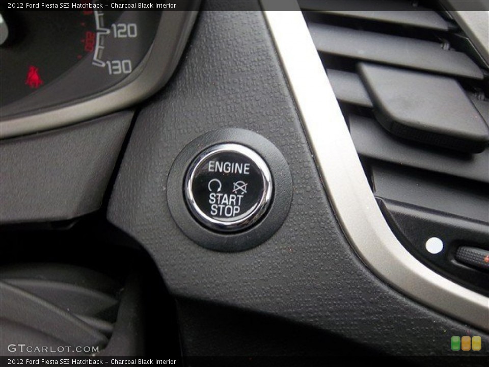 Charcoal Black Interior Controls for the 2012 Ford Fiesta SES Hatchback #75996329