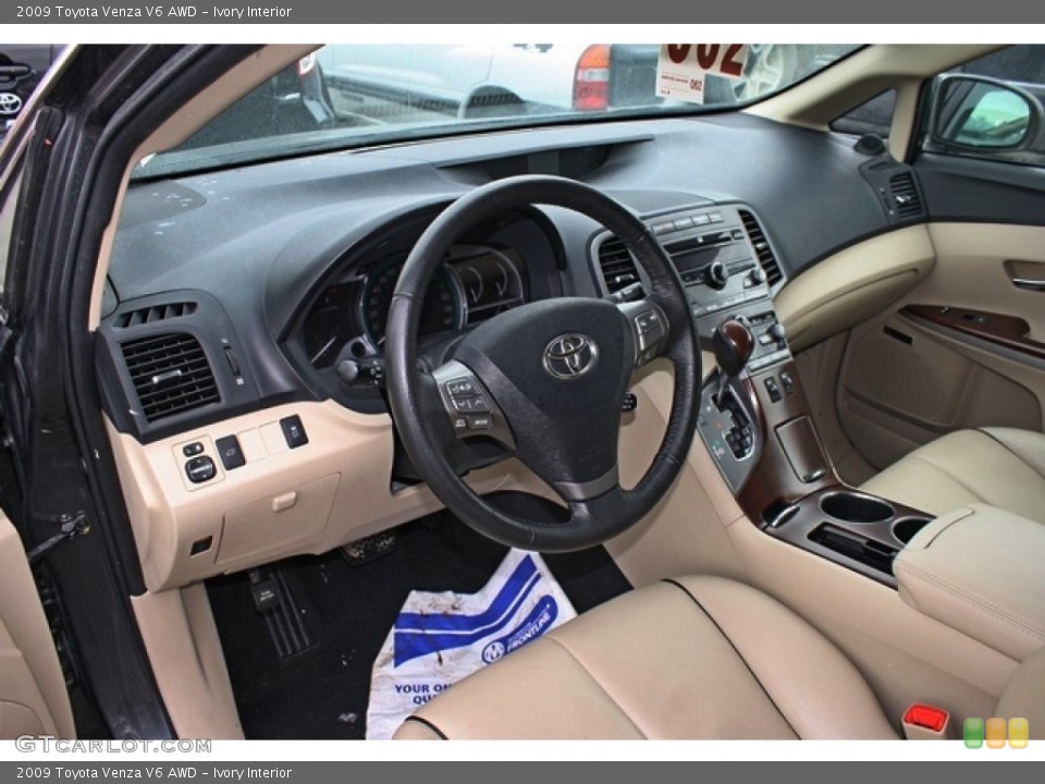 Ivory Interior Prime Interior for the 2009 Toyota Venza V6 AWD #75996634