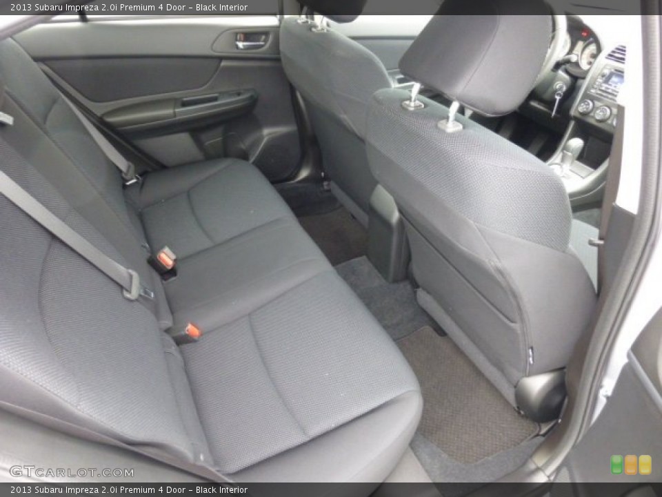 Black Interior Rear Seat for the 2013 Subaru Impreza 2.0i Premium 4 Door #75997123