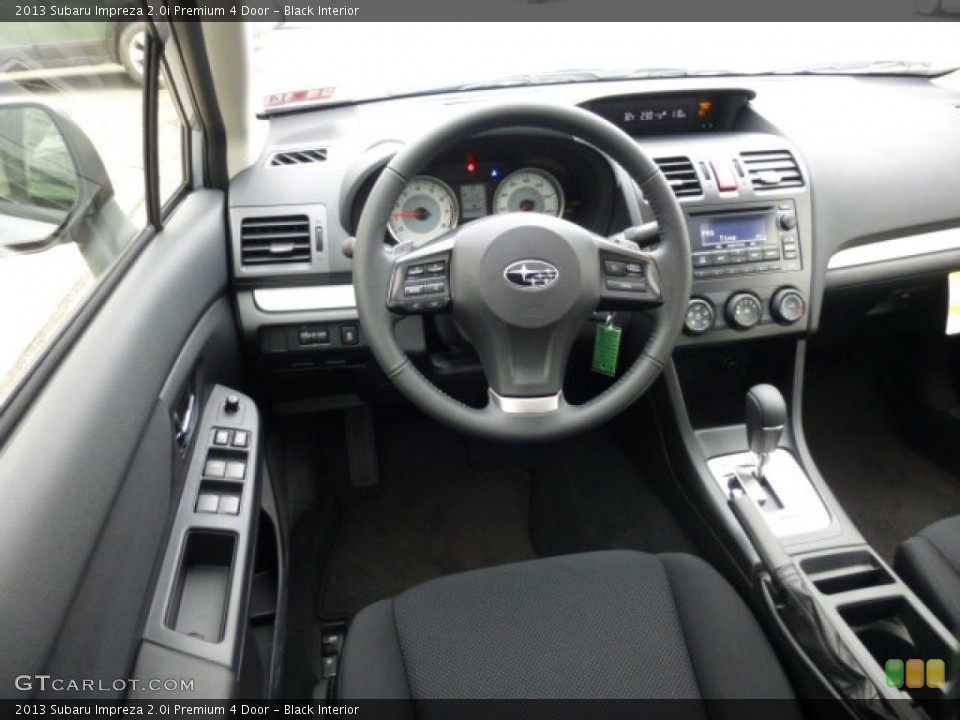 Black Interior Dashboard for the 2013 Subaru Impreza 2.0i Premium 4 Door #75997150